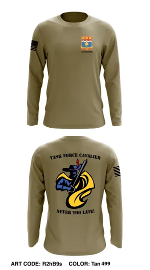 1-311TH TSBN TASK FORCE CAVALIER Core Men's LS Performance Tee - R2hB9s