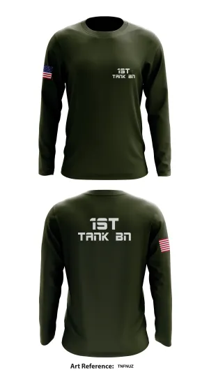 1st Tank BN Store 1  Core Men's LS Performance Tee - tnfNUz