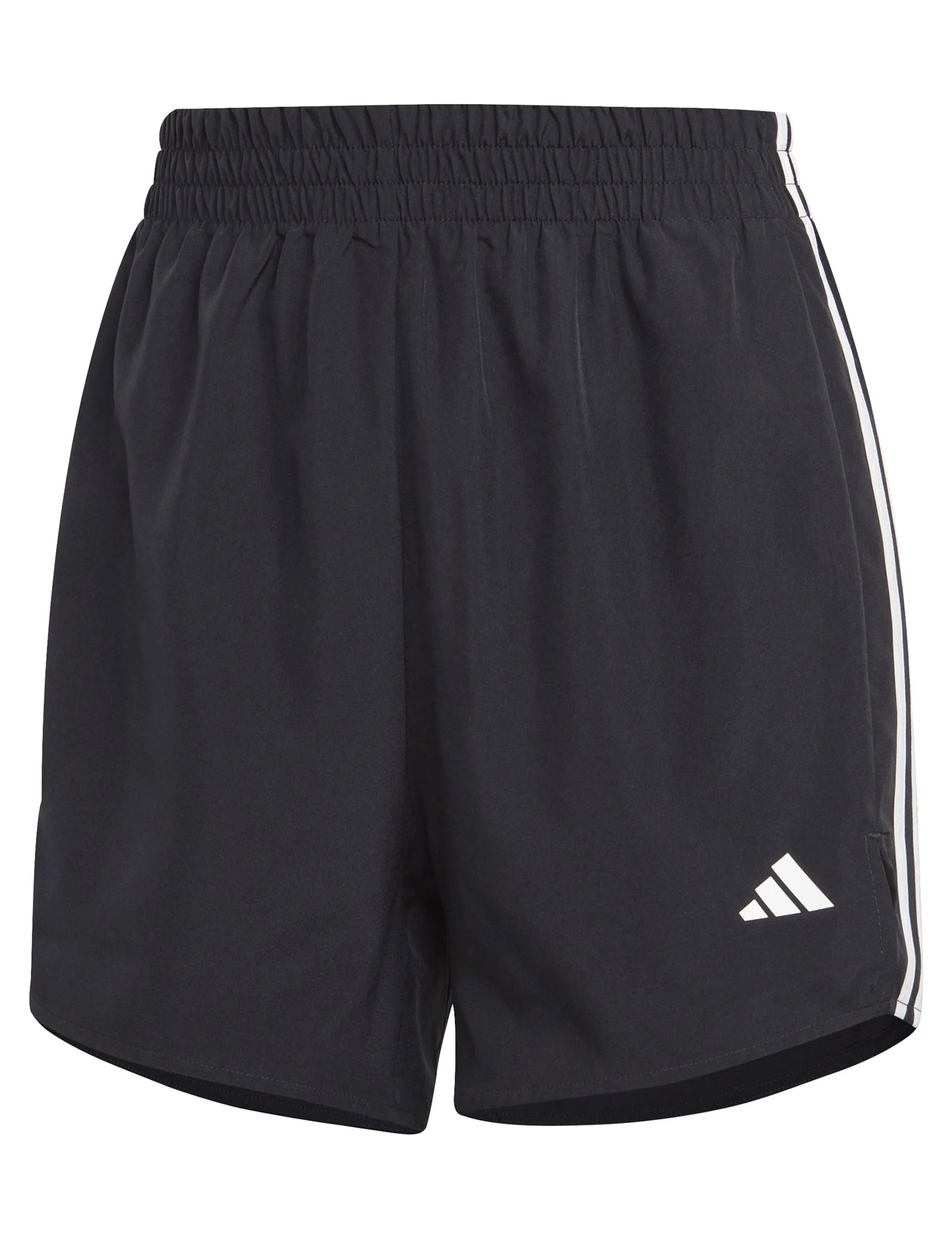 3-Stripes High Waisted Shorts - Black/White