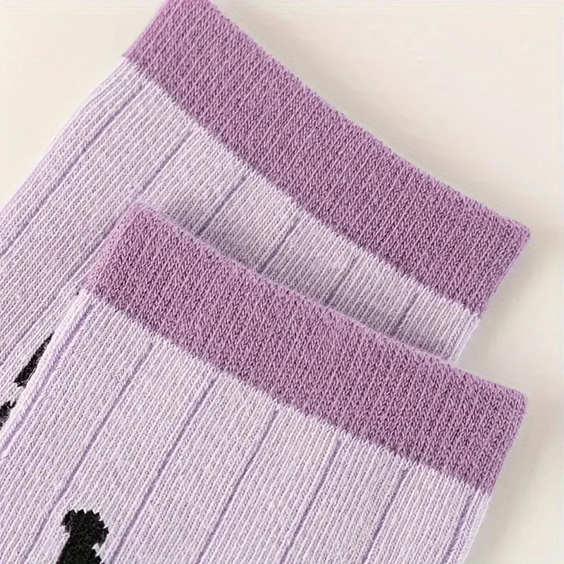 4 Pair Devil Baby Pastel Goth Sock Set