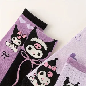 4 Pair Devil Baby Pastel Goth Sock Set