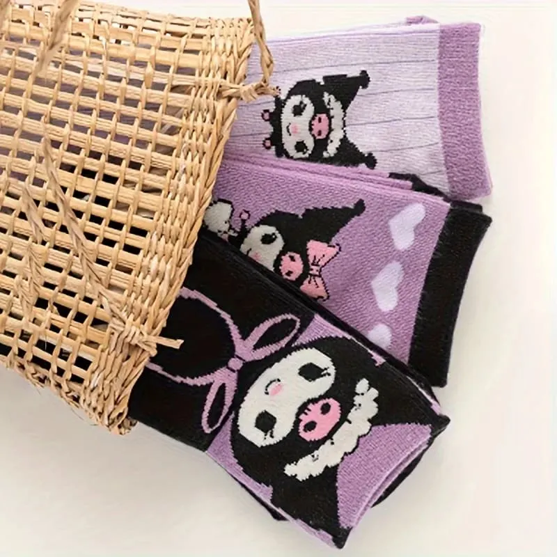 4 Pair Devil Baby Pastel Goth Sock Set