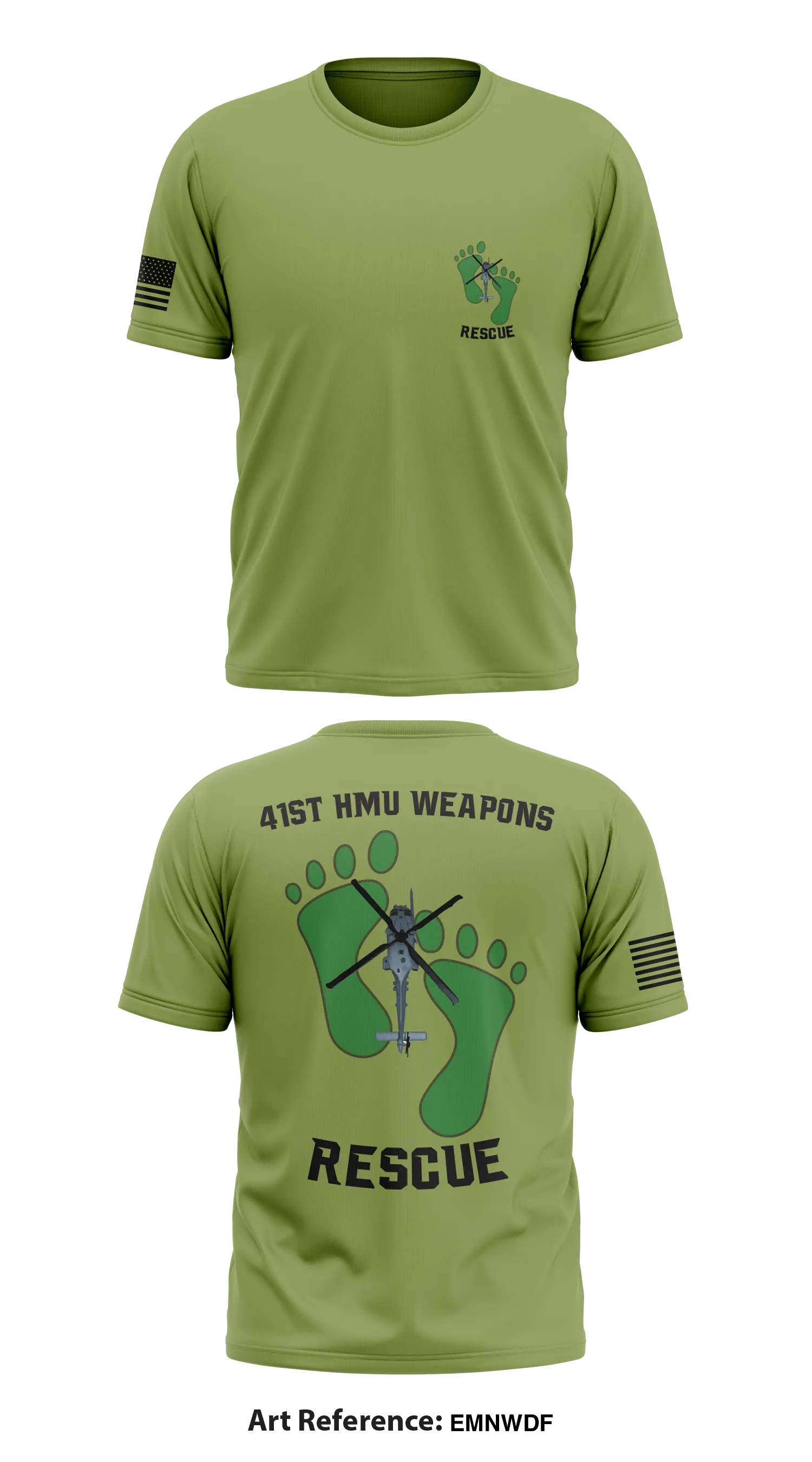 41st HMU Weapons  Store 1 Core Men's SS Performance Tee - EmnwDF