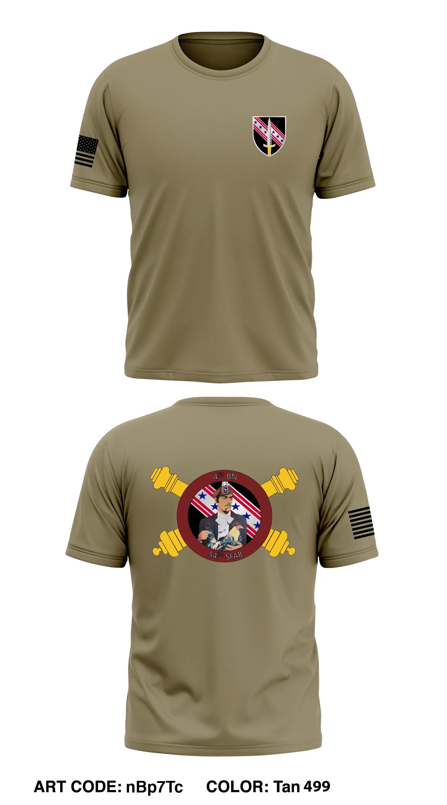 4/54th SFAB Core Men's SS Performance Tee - nBp7Tc