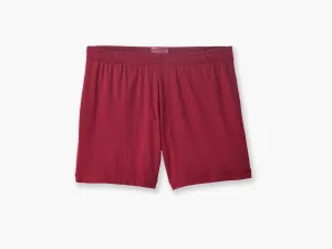 4" Pocket Lounge Short ~ Burgundy