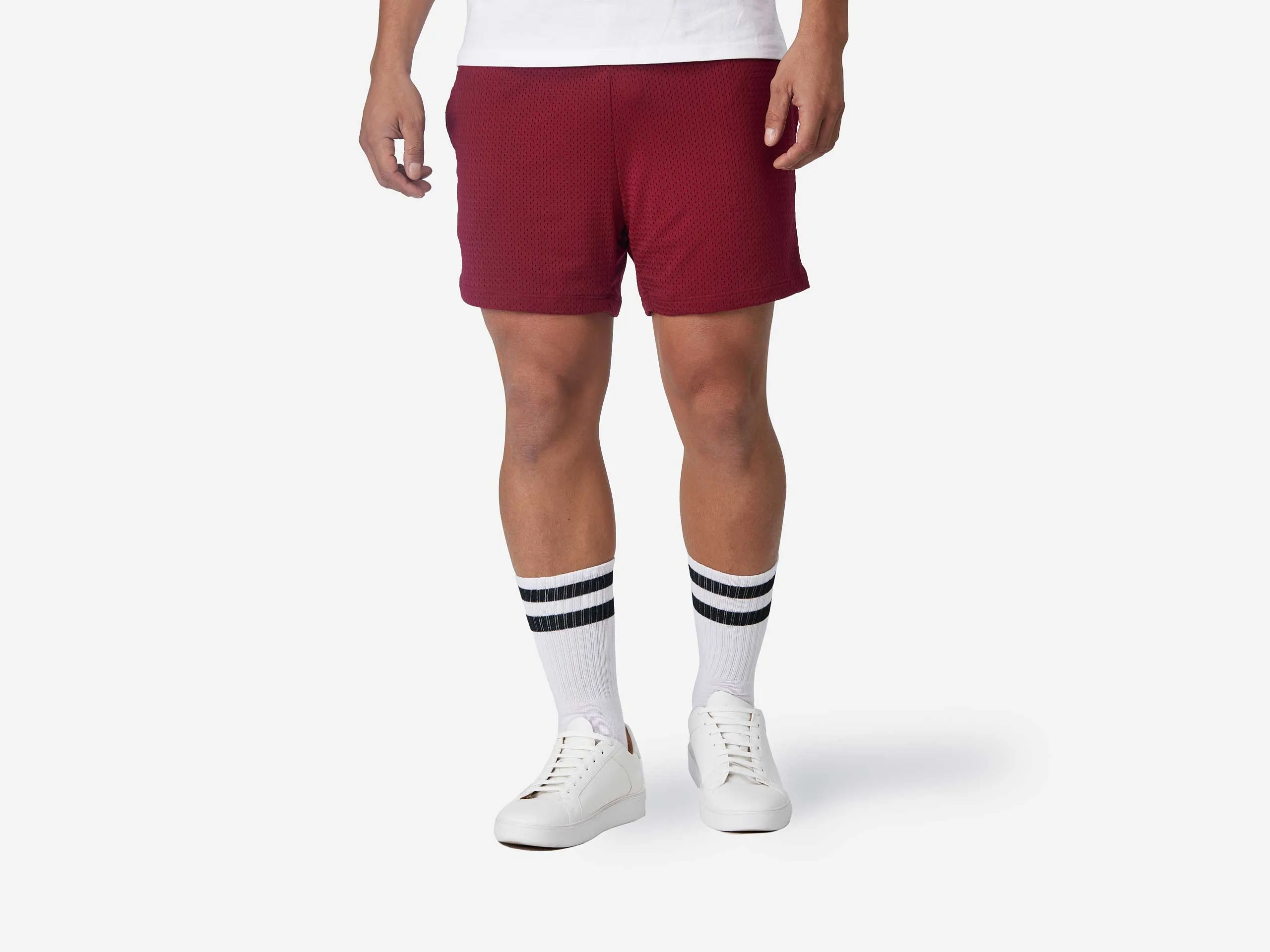 4" Pocket Lounge Short ~ Burgundy