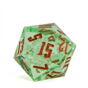55mm Titan D20 - Sharp Edge Green Bubbles