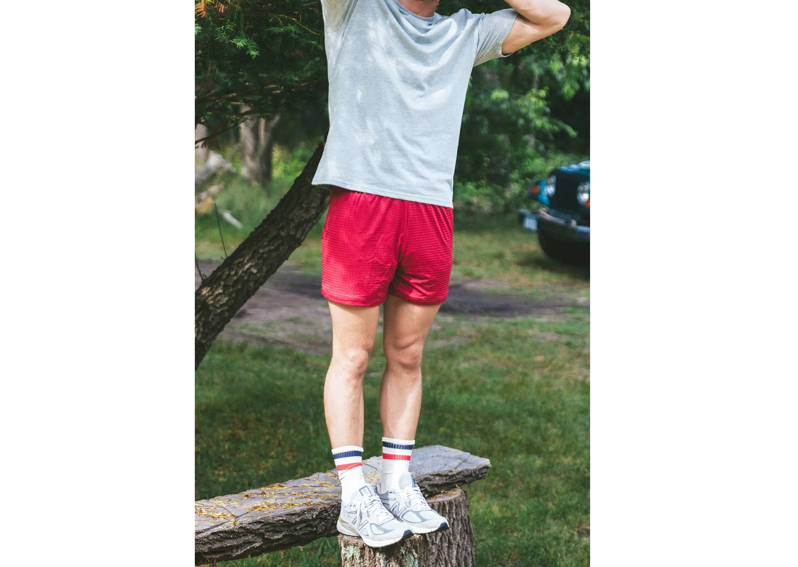 6" Pocket Lounge Short ~ Burgundy