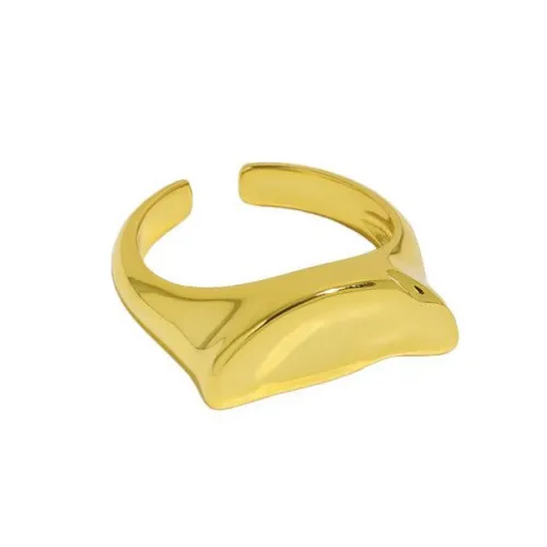 925 Warped Crescent Ring