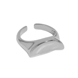 925 Warped Crescent Ring