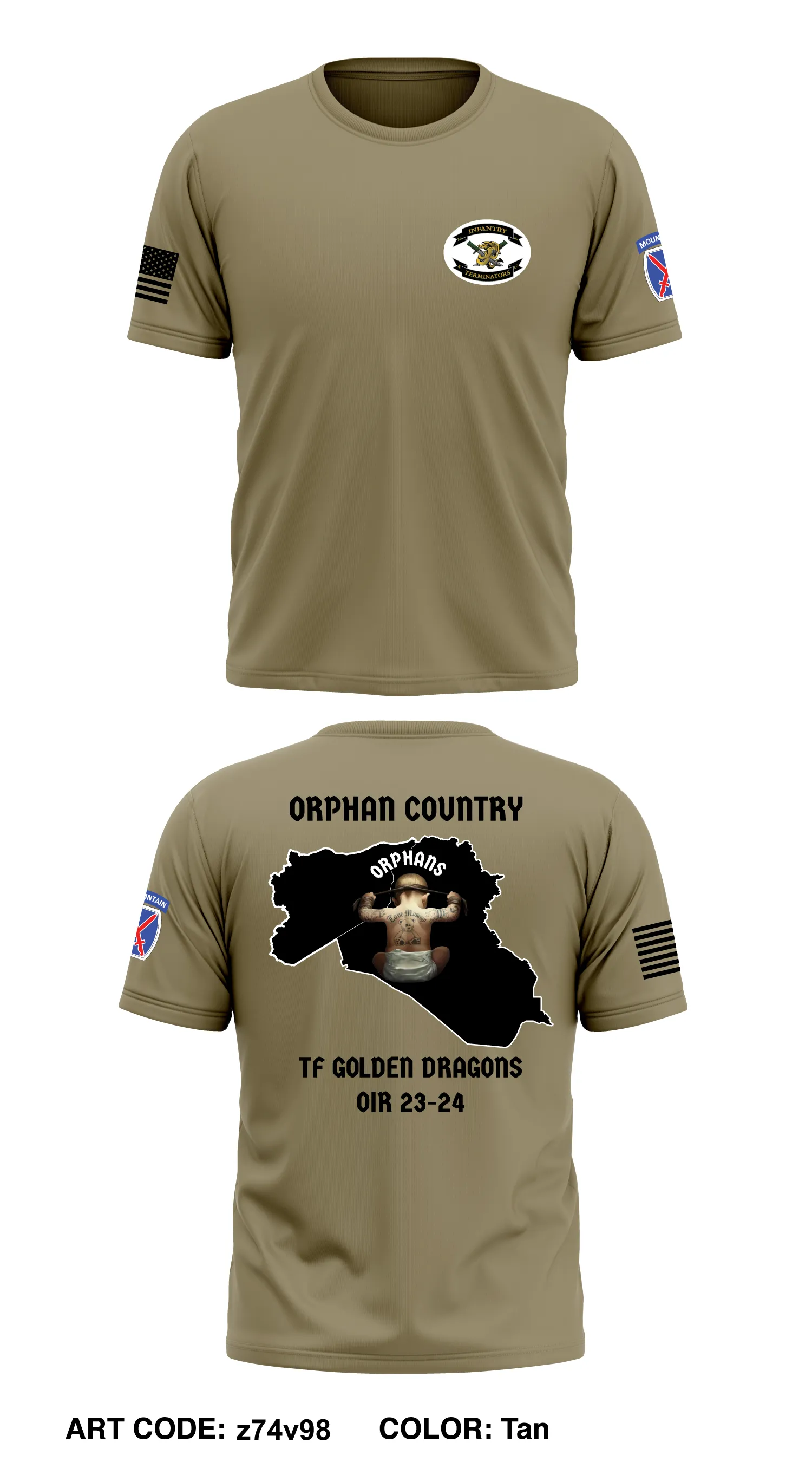 A co 2-14 3rd platoon Core Men's SS Performance Tee - z74v98