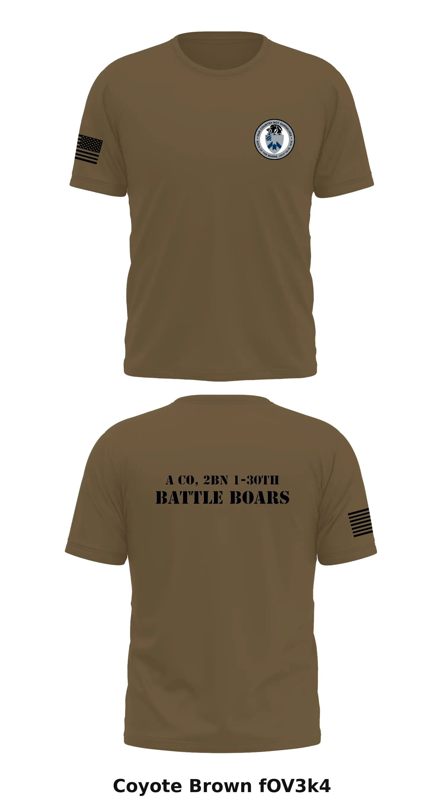 A co, 2BN 1-30th battle boars  Store 1 Core Men's SS Performance Tee - fOV3k4