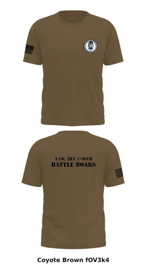A co, 2BN 1-30th battle boars  Store 1 Core Men's SS Performance Tee - fOV3k4