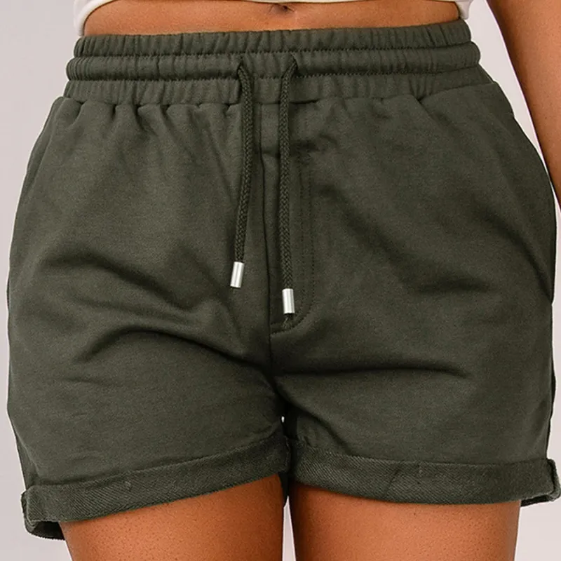 ActiveEase High Waist Drawstring Lounge Shorts