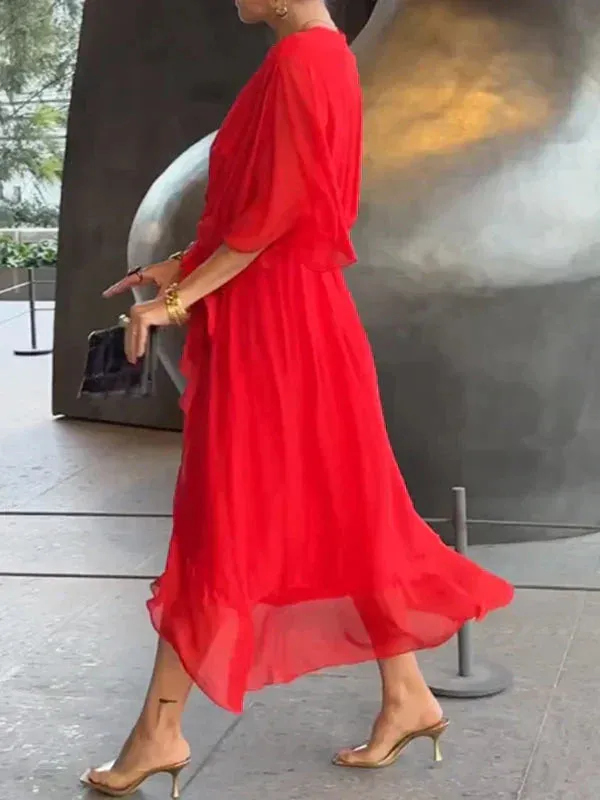 ADRIANA | ELEGANT CHIFFON DRESS