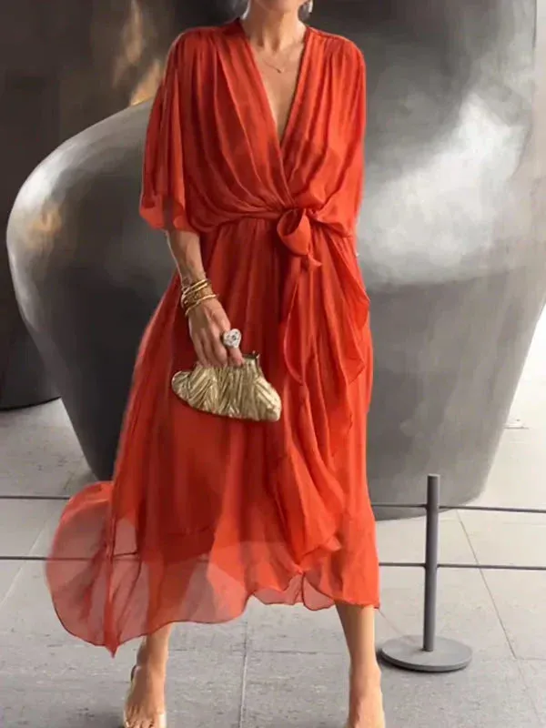 ADRIANA | ELEGANT CHIFFON DRESS