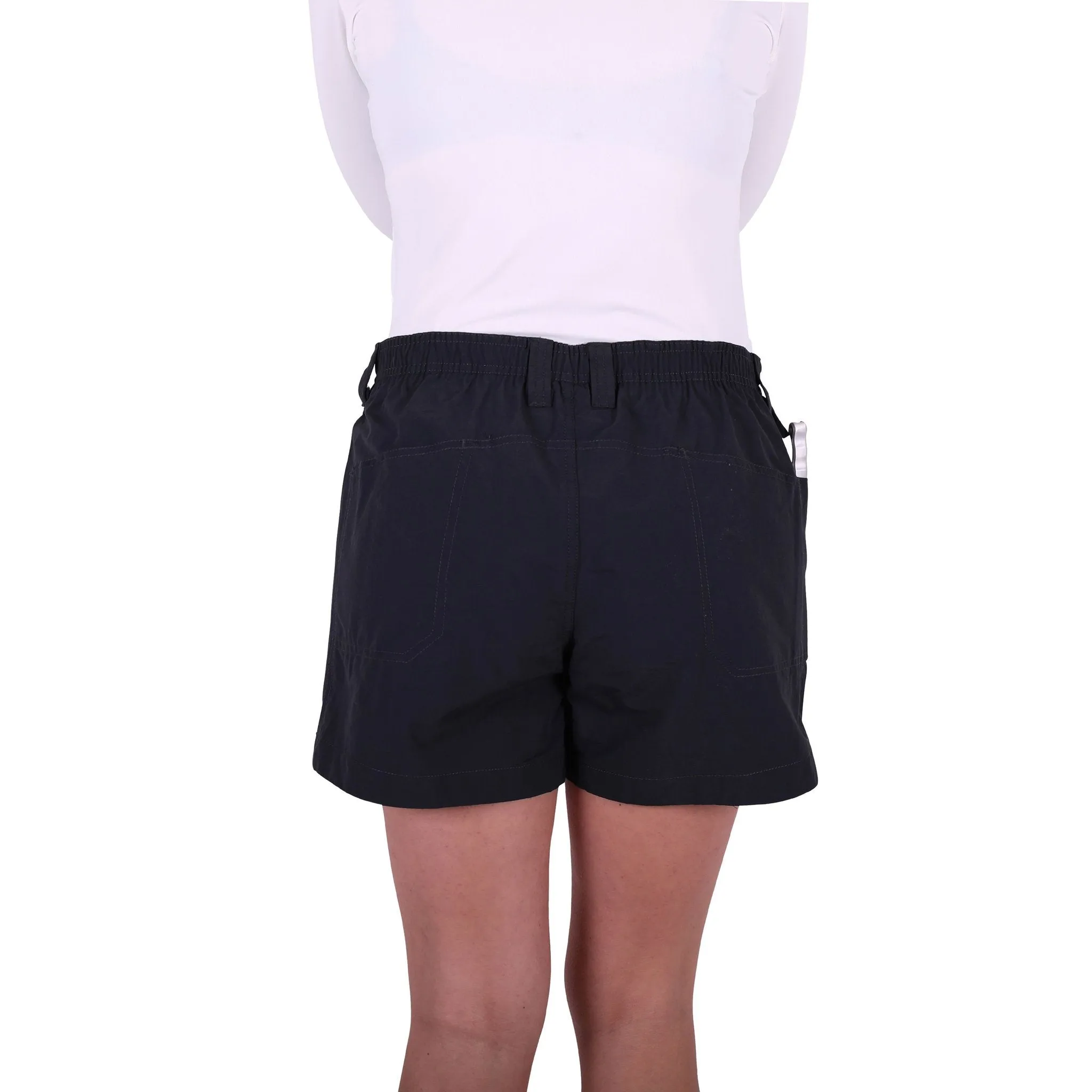 AFTCO LADIES ORIGINAL LONG FISHING SHORT - BLACK