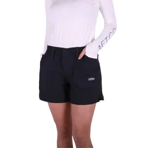 AFTCO LADIES ORIGINAL LONG FISHING SHORT - BLACK
