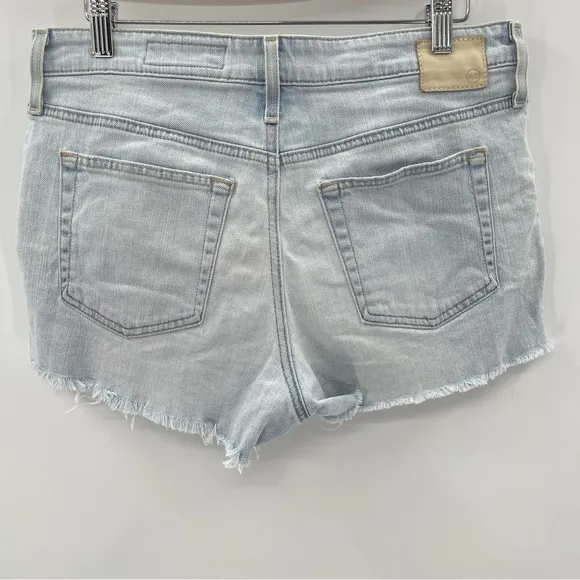 AG The Bryn Ex Boyfriend Cut Off Denim Jean Shorts Size 28 Light Wash Preppy