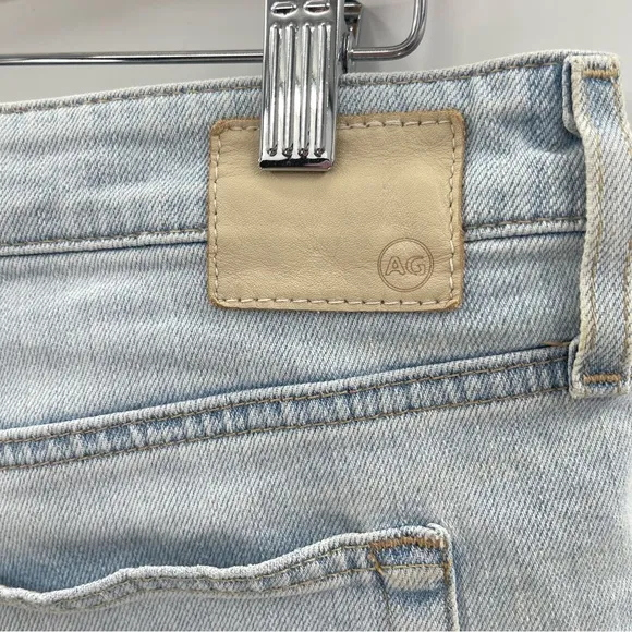 AG The Bryn Ex Boyfriend Cut Off Denim Jean Shorts Size 28 Light Wash Preppy