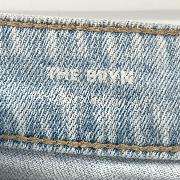AG The Bryn Ex Boyfriend Cut Off Denim Jean Shorts Size 28 Light Wash Preppy