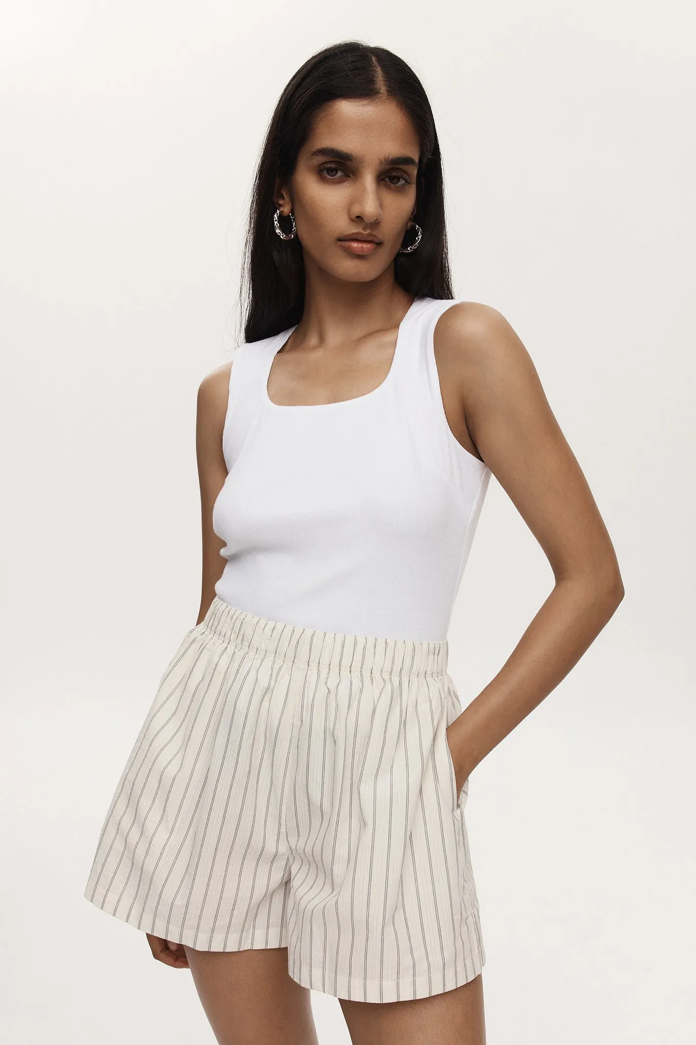 Alisa Short | Ivory Stripe
