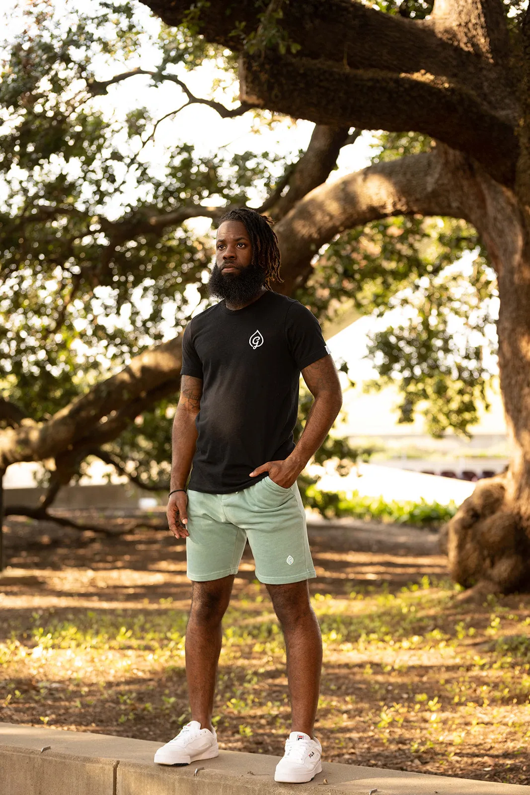 Alpine Green Pigment Shorts