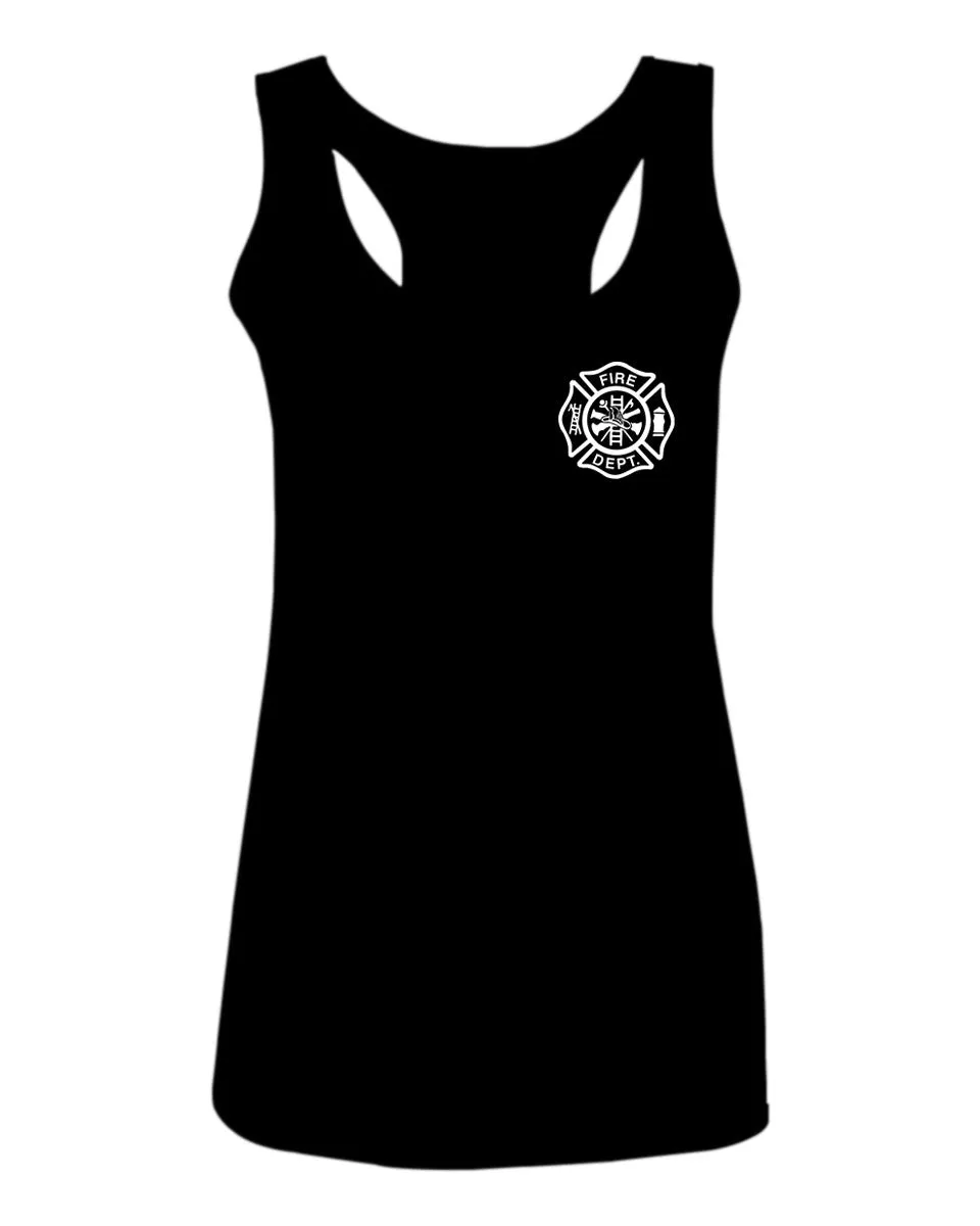 American Thin Red Line Firefighter Support Seal  women's Tank Top sleeveless Racerback