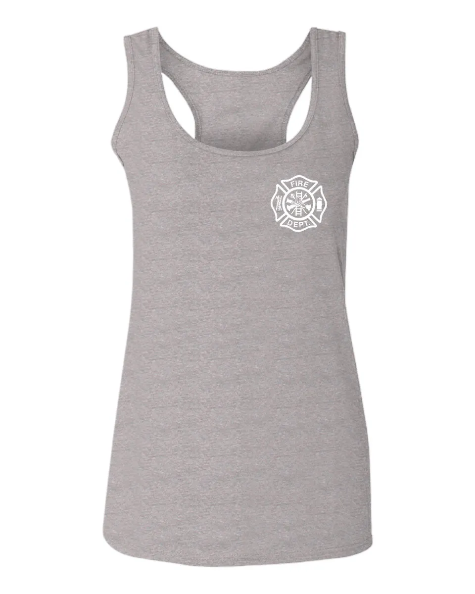 American Thin Red Line Firefighter Support Seal  women's Tank Top sleeveless Racerback