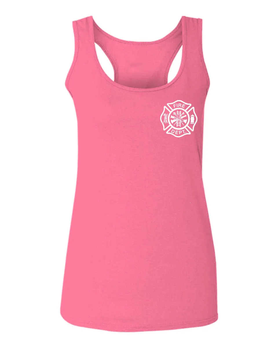 American Thin Red Line Firefighter Support Seal  women's Tank Top sleeveless Racerback