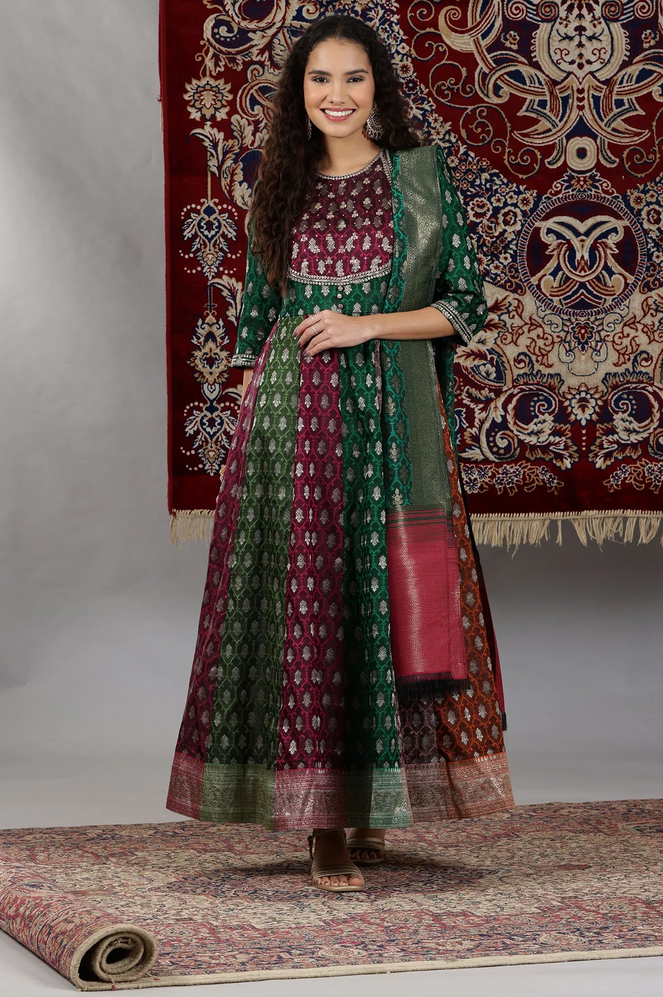 Anarkali kurta with Dupatta Set