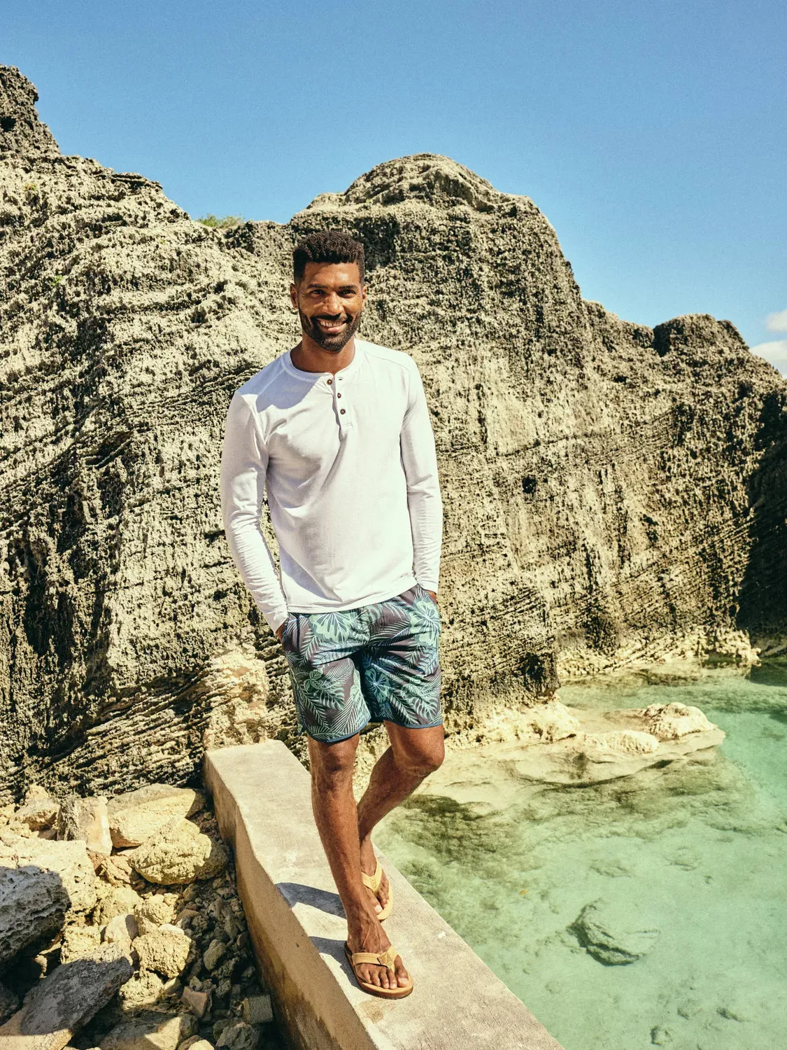 Anchor Short | Navy Evergreen