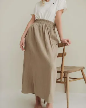 Anna Beige Multifunctional Maxi Skirt