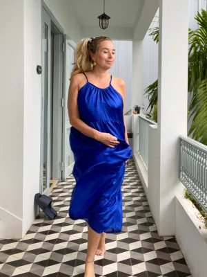 Apsara silk  Hanoi  Blue
