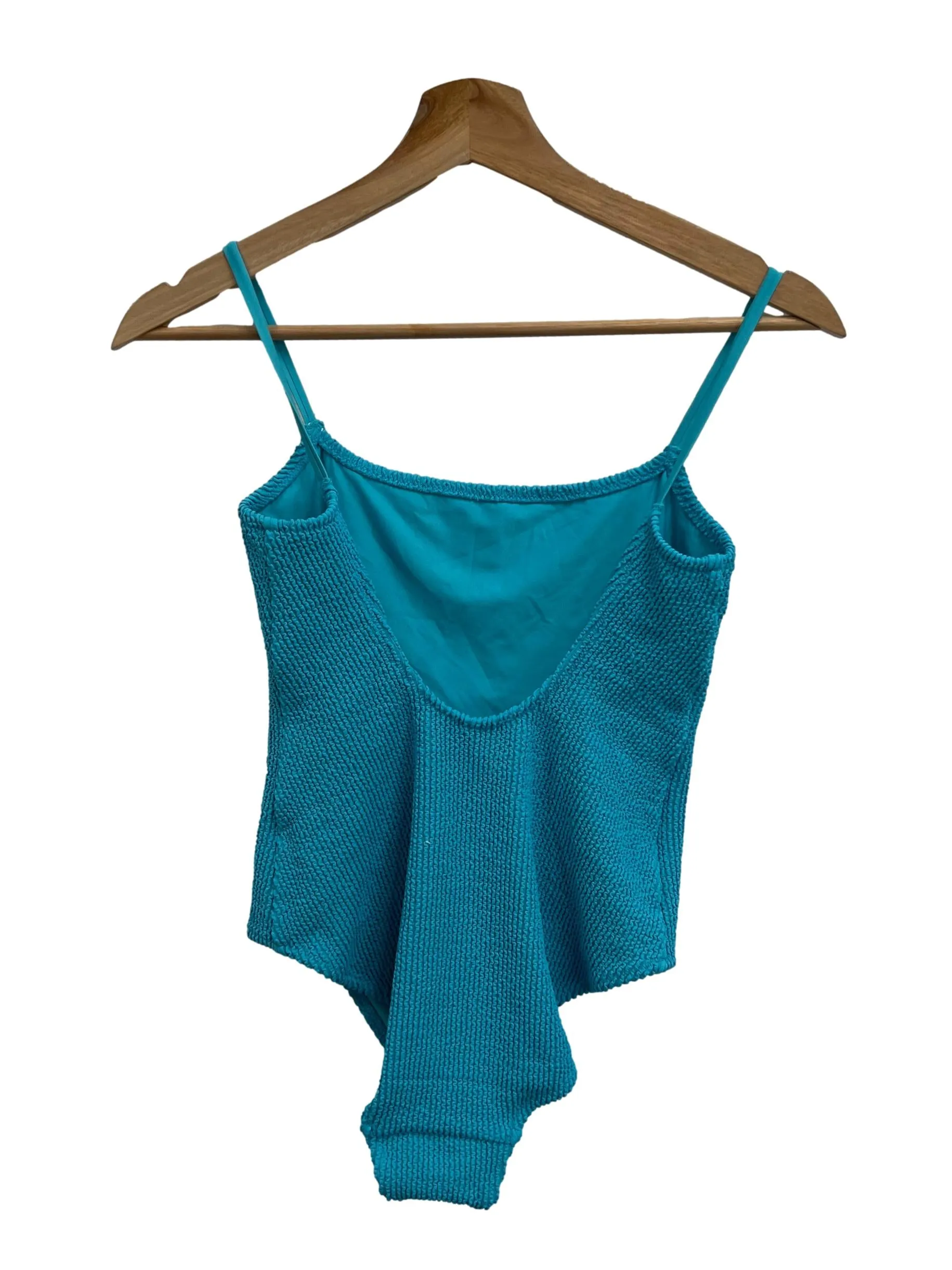 Aqua Blue Sun Structured Swimsuit