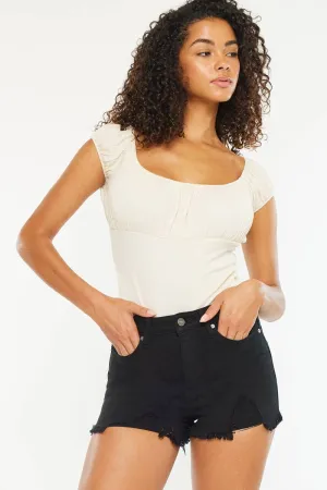 Archer Black Denim Shorts