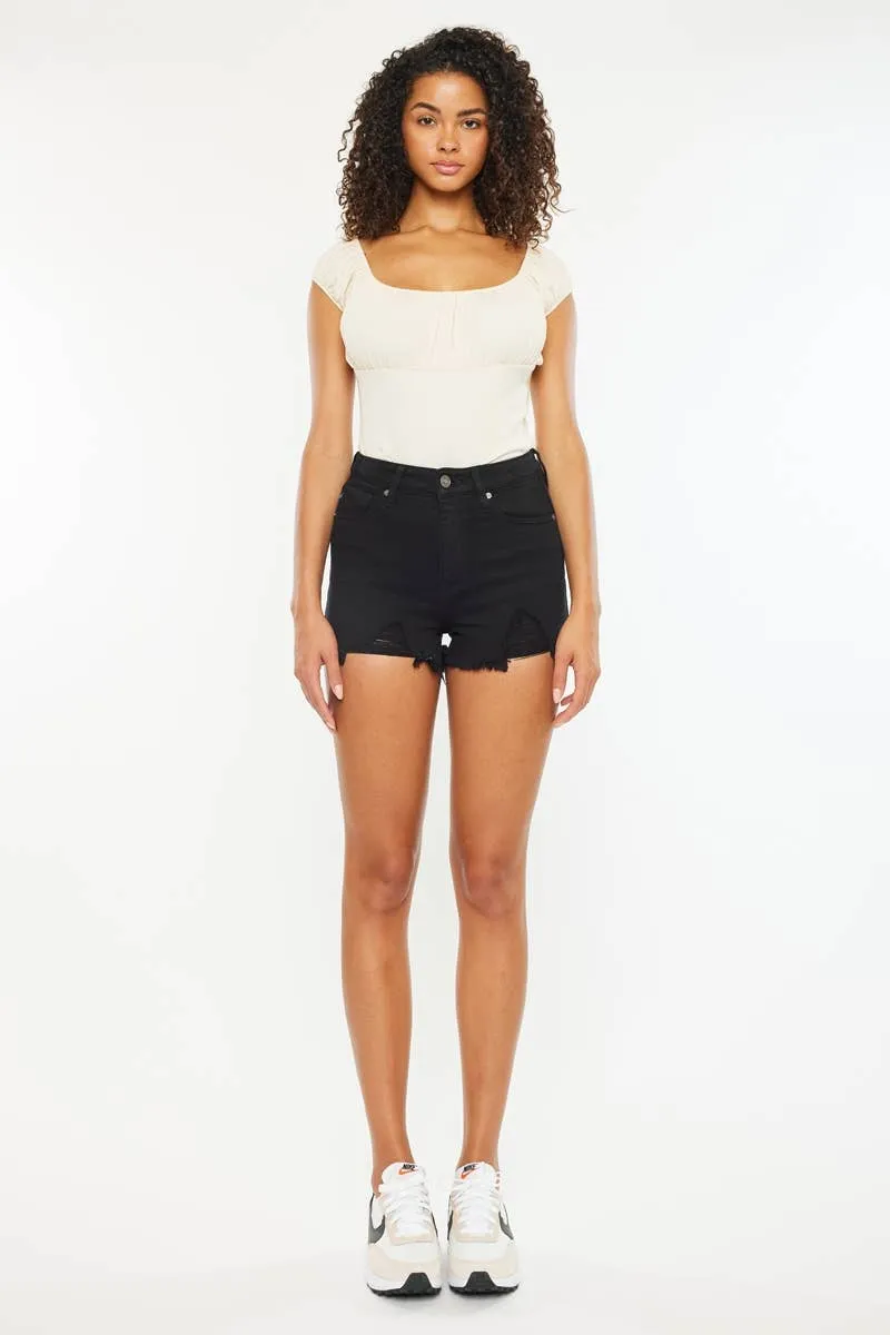 Archer Black Denim Shorts