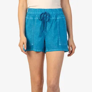 Azure Drawcord Linen Short
