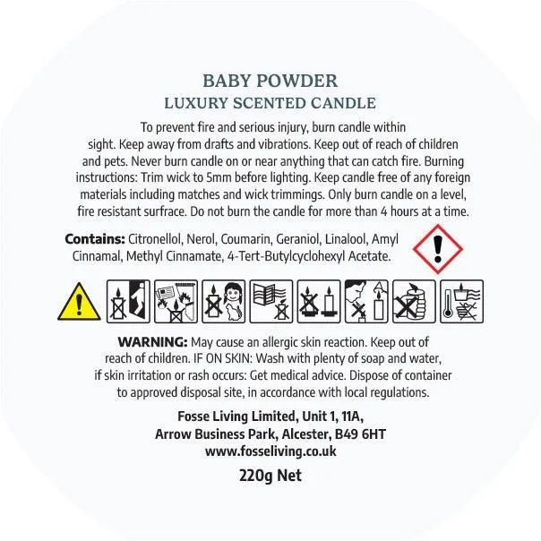 Baby Powder Scented Candle