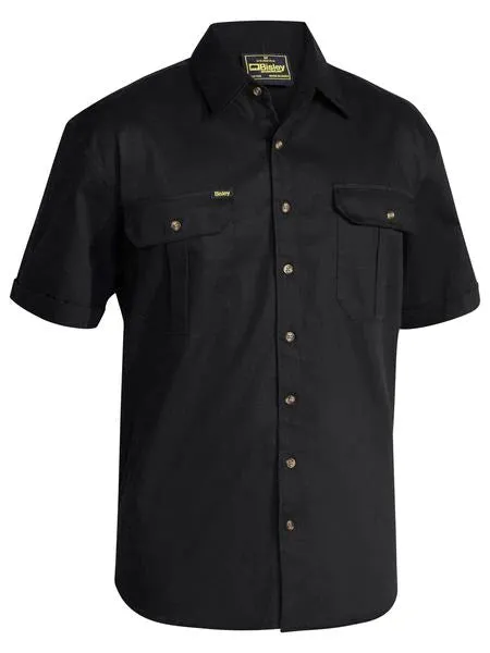 Bisley Original Cotton Drill Shirt - Short Sleeve-(BS1433)