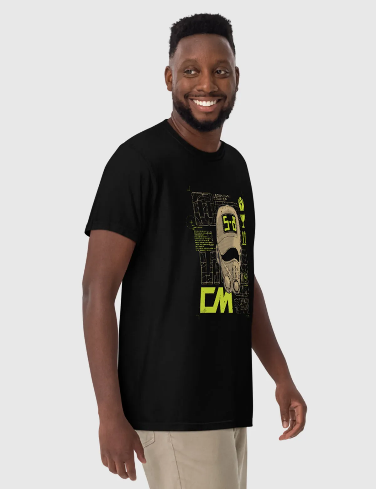 Black Knight Courier Men's Garment-Dyed Heavyweight T-Shirt [Black]
