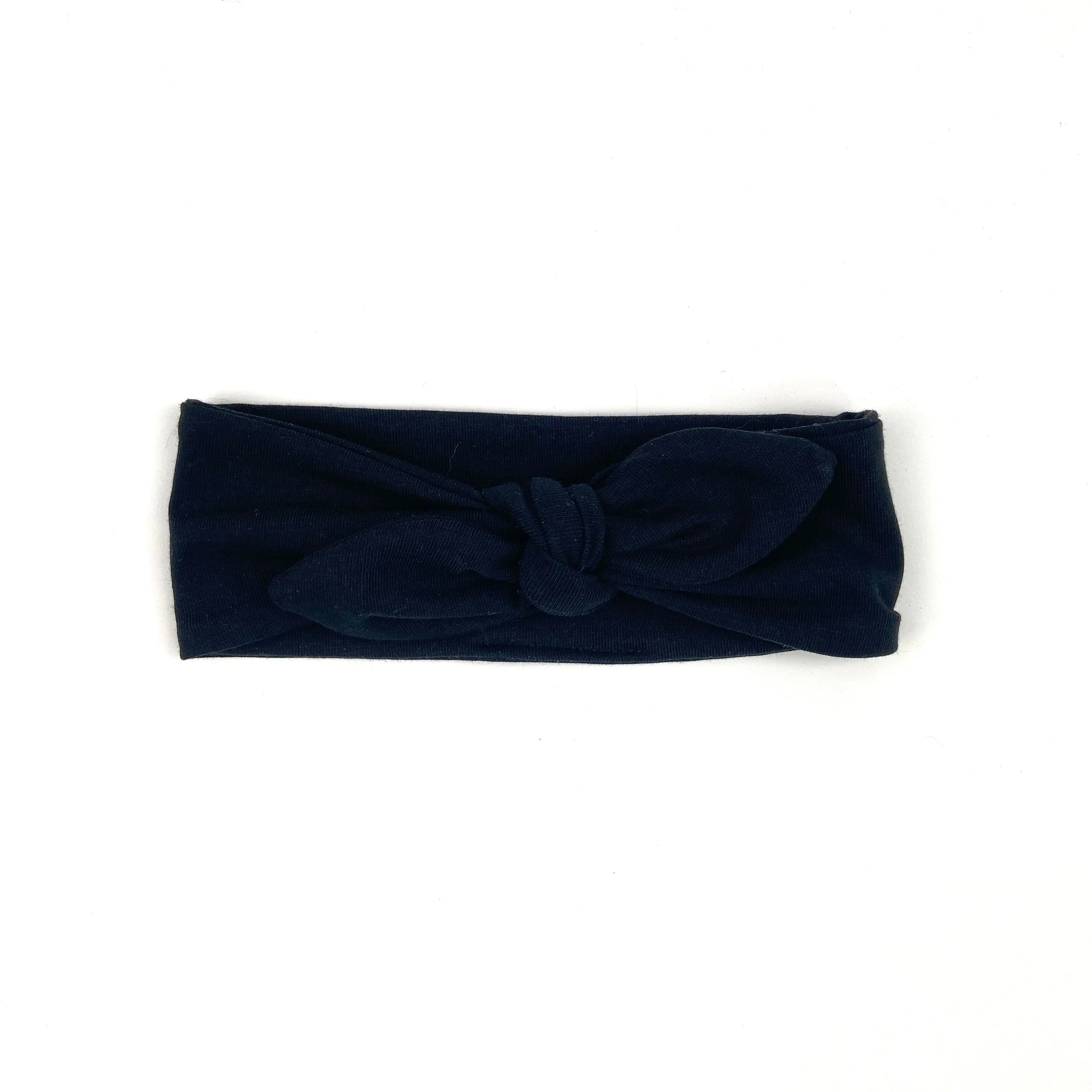 BLACK KNOTTED HEAD WRAP
