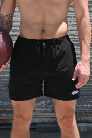 Black Lined Flexible Short