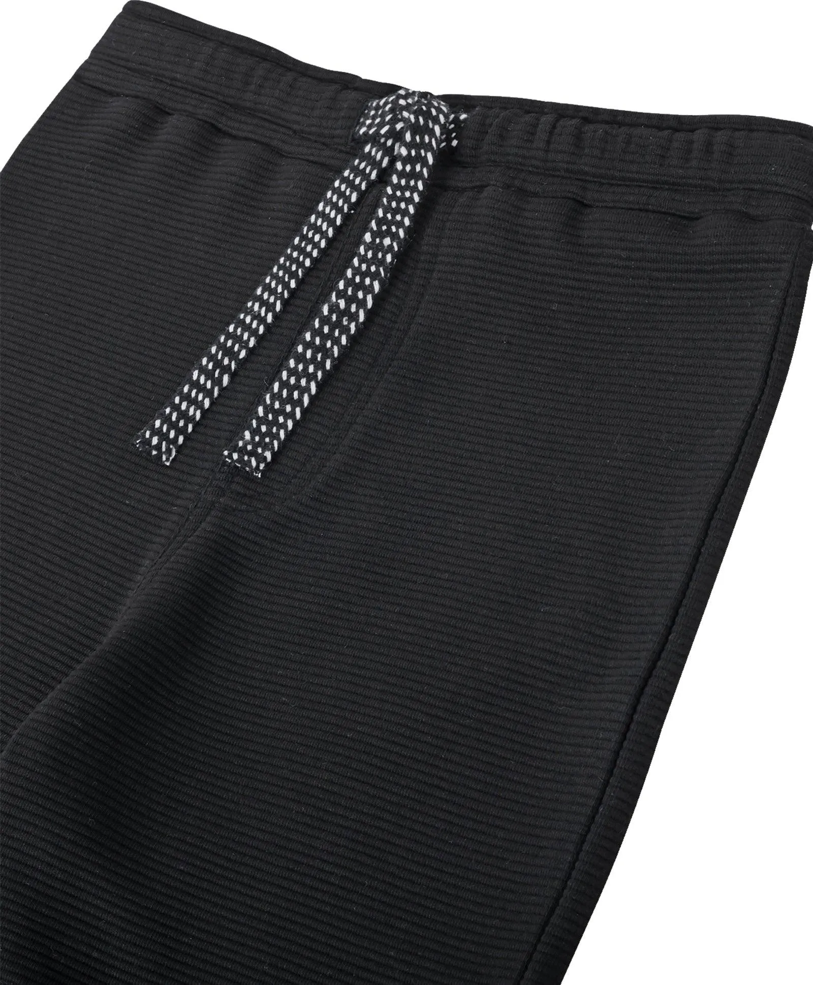 BLACK TEXTURE STRIPE BOYS SHORTS - BLACK