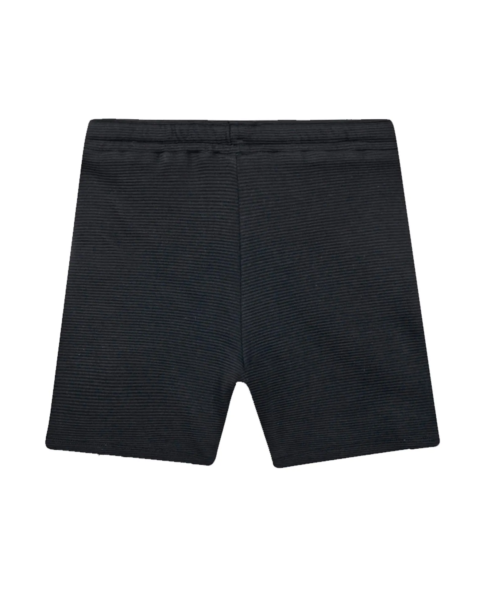 BLACK TEXTURE STRIPE BOYS SHORTS - BLACK