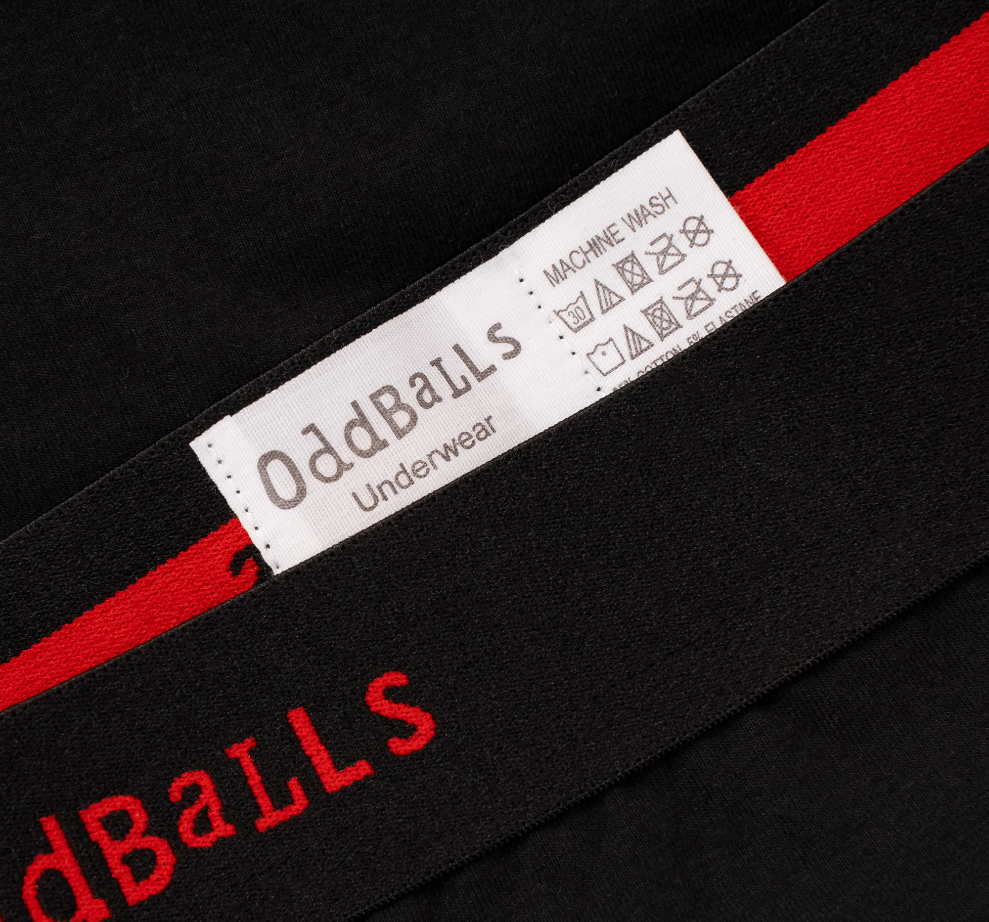 Black/Red - Mens Boxer Shorts
