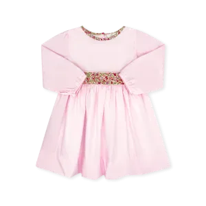 Blissful Band Dress Long Sleeve - Palmer Pink, Autumn Meadow Floral