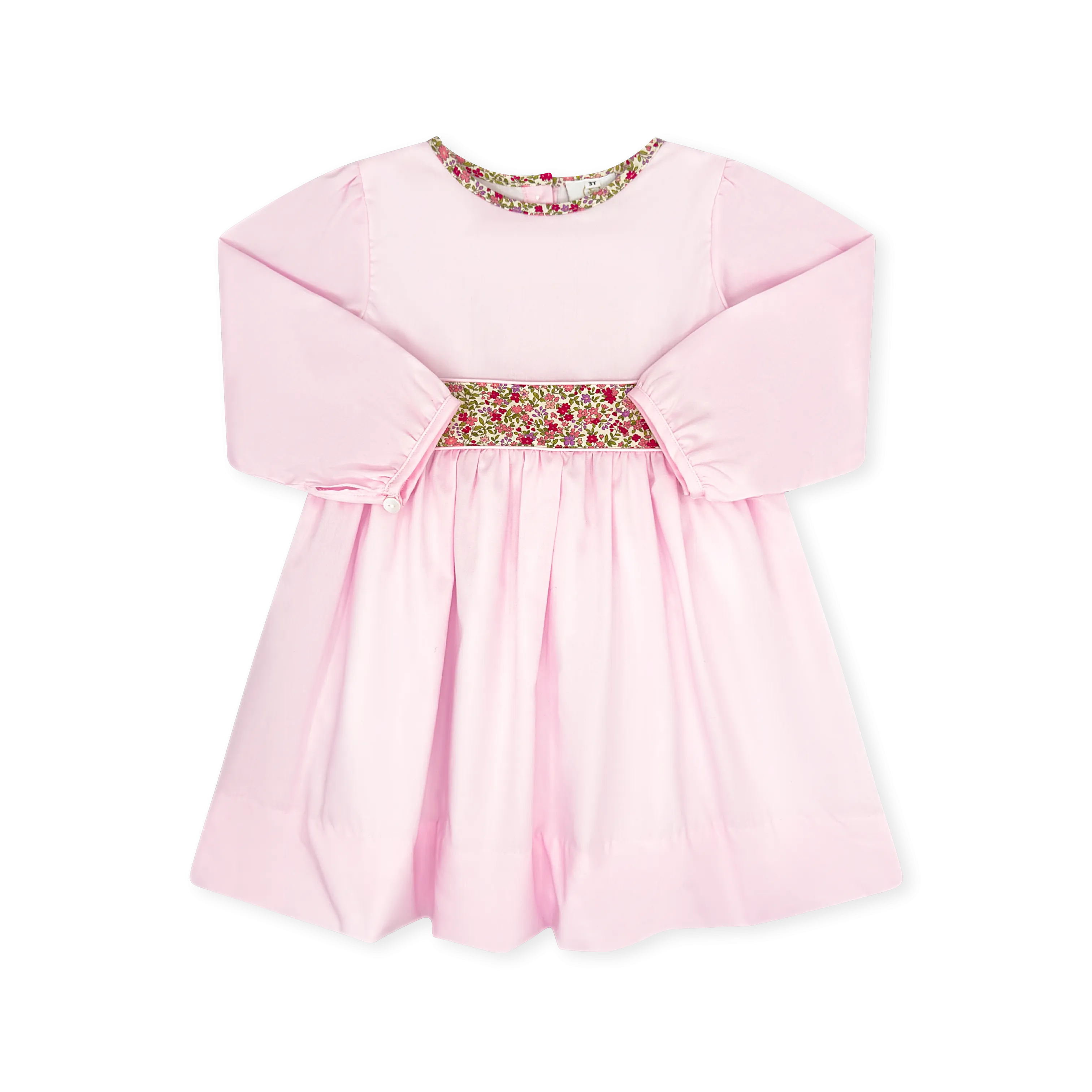 Blissful Band Dress Long Sleeve - Palmer Pink, Autumn Meadow Floral