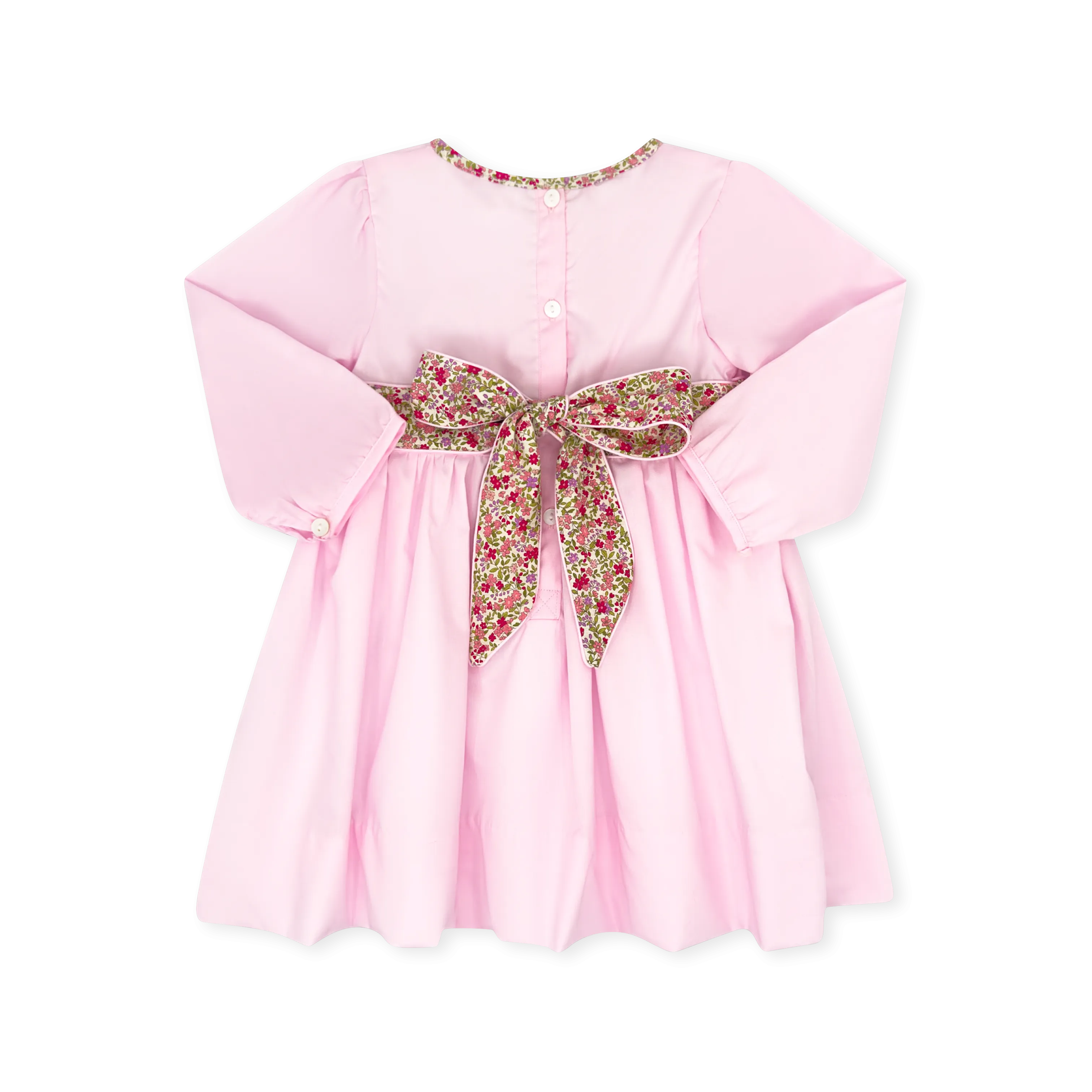 Blissful Band Dress Long Sleeve - Palmer Pink, Autumn Meadow Floral