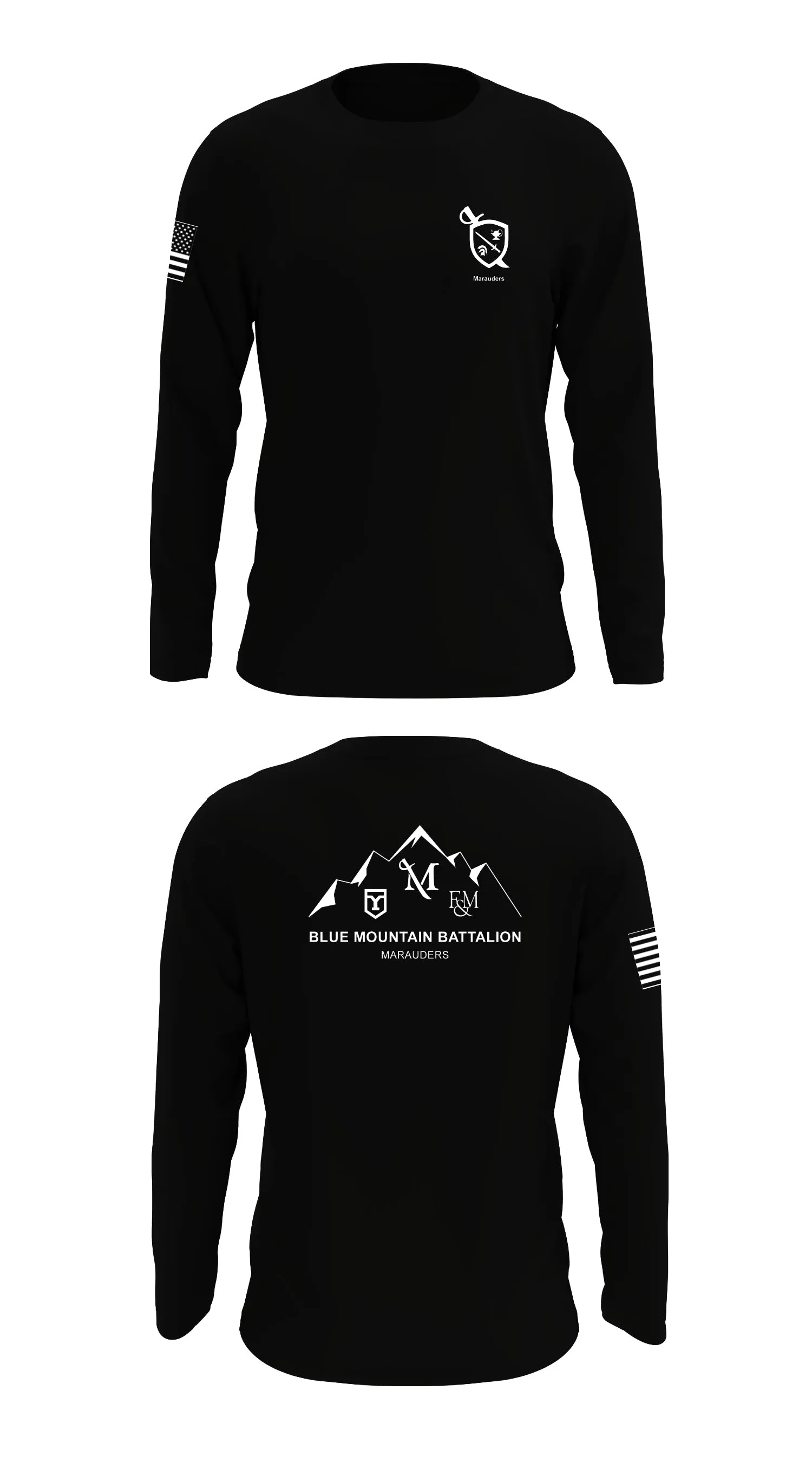 Blue Mountain Batallion ROTC Store 1 Core Men's LS Performance Tee - 98172058808